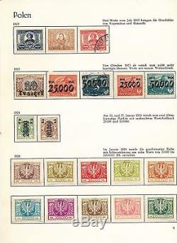 POLAND 1918/2000 Four Album M&U Collection(Appx 2500 Stamps)ALB268