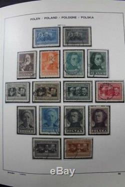 POLAND Used 1944-2008 + Rare Sheets Stamp Collection Schaubek Albums