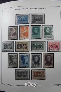 POLAND Used 1944-2008 + Rare Sheets Stamp Collection Schaubek Albums