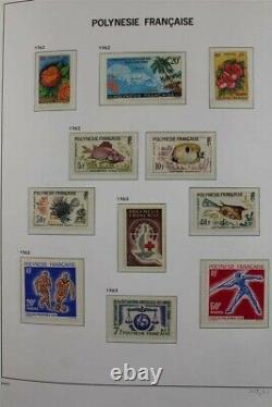 POLYNESIA French France MNH 1958-2016 2x Davo Albums Stamp Collection