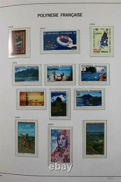 POLYNESIA French France MNH 1958-2016 2x Davo Albums Stamp Collection