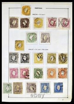 PORTUGAL 1852-1999 Used with Key Items in 2 Albums Stamp Collection