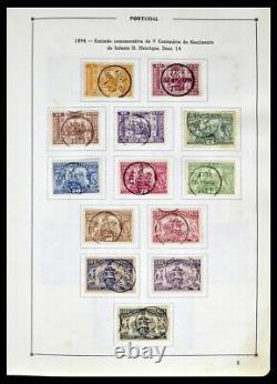 PORTUGAL 1852-1999 Used with Key Items in 2 Albums Stamp Collection