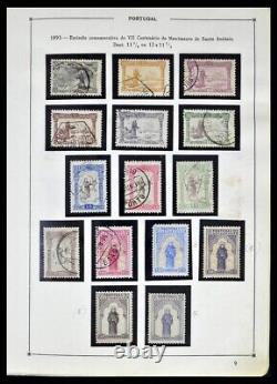 PORTUGAL 1852-1999 Used with Key Items in 2 Albums Stamp Collection