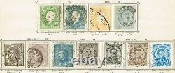 PORTUGAL 1853-1889 Collection mint & used on 2 album pages (8 scans)