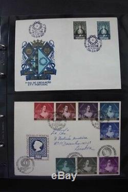 PORTUGAL Acores Madeira 1000+ FDC's 1949-2008 Huge 17 Albums Stamp Collection