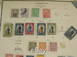 Paraguay Scott Specialty Album Pages Stamp Collection Lot Used & Mint withBOB