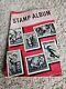 Partially Filled Stamps Album Around World Vintage 1950s Collection