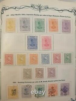 Perse Collection Timbres Neufs Et Obliteres 1870-1926 Dans Album D' Epoque