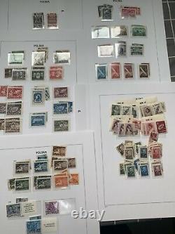 Poland 1944 To 1959 Complete Collection With Sheets, Surcharges In Davo Album