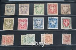 Poland Collection Of 1400+ Stamps Mint And Used In An Album On Stock Pages