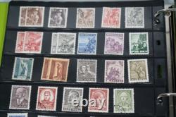 Poland Collection Of 1400+ Stamps Mint And Used In An Album On Stock Pages
