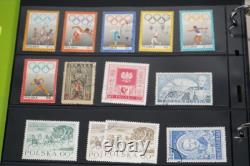 Poland Collection Of 1400+ Stamps Mint And Used In An Album On Stock Pages