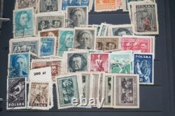 Poland Collection Of 4500+ Stamps Mint & Used Stored In An Album On Stock Pages