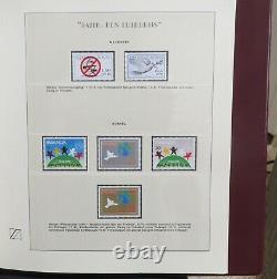 Pope John Paul II Collection Of Stamps In Dual Safe Album 56 Pages