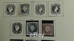 Portugal stamp collection in Schaubek album to'65 with 950 or so classic stamps