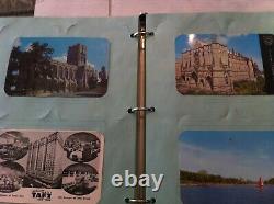 Post Card Album With 141 Postcards Most Filled Out With Stamps
