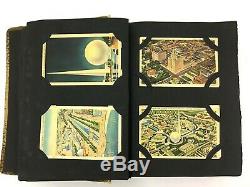 Post Card Collection Album Vintage 190 Cards Places ephemera lot postcard stamps