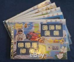 Postal Society Uncirculated Mint Sets Collection Album w Stamps Free Ship USA