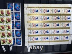 Powerful Loaded U. S. Stamp Collection in Scott Album Mint Used Blocks 1981-1991