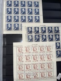 Powerful Loaded U. S. Stamp Collection in Scott Album Mint Used Blocks 1981-1991