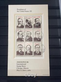 Powerful Loaded U. S. Stamp Collection in Scott Album Mint Used Blocks 1981-1991