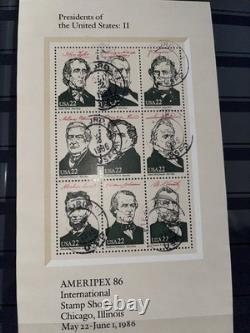 Powerful Loaded U. S. Stamp Collection in Scott Album Mint Used Blocks 1981-1991