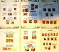 Pre-Decimal Collection in Hingeless 7 Seas Album 395 Stamps