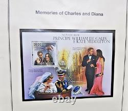 Prince William & Catherine Stamp Collection 132 Unhinged Sets Pre-Owned