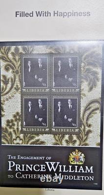 Prince William & Catherine Stamp Collection 132 Unhinged Sets Pre-Owned