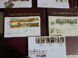 Qty 367 First Day Covers Large Collection 5 Albums