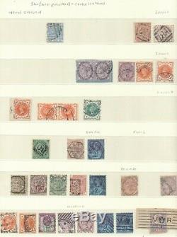 Queen victoria to george V collection of unusual cancels on 7 album pages over