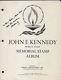 Robert Kennedy Signature On Jfk Withw Memorial Stamp Album Cover Hv8173