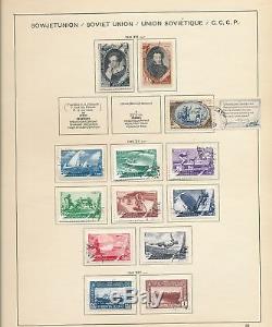 RUSSIA 1948/62 Schaubek Printed Album M&U Collection(Appx 700 Items)alb214