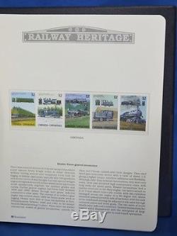 Railway heritage collection, Westminster album, 47 Leaves, Many sets, MNH-(ST-002)