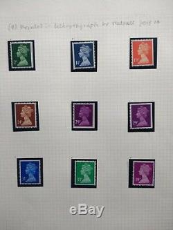 Rare British Mint Stamp Collection 1970 1982 Gibbons Plymouth Album 65+ Pages