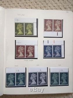 Rare British Mint Stamp Collection 1970 1982 Gibbons Plymouth Album 65+ Pages