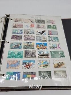 Rare Vintage Foreign World Postage Stamp Collection Beautifully Organized