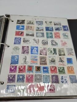 Rare Vintage Foreign World Postage Stamp Collection Beautifully Organized