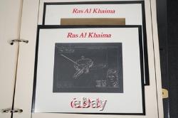 Ras Al Khaimah & St. Vincent Jfk Collection Of 110+ Stamps & 70+ Sheets In Album