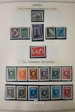 Romania Mostly Mint Stamp Collection 1919-40s in Minkus Album