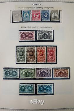 Romania Mostly Mint Stamp Collection 1919-40s in Minkus Album