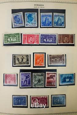Romania Mostly Mint Stamp Collection 1919-40s in Minkus Album