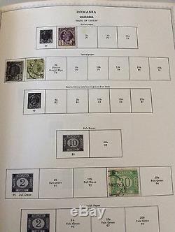 Romania Stamp Collection in Minkus Album 1872-1978