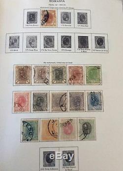 Romania Stamp Collection in Minkus Album 1872-1978