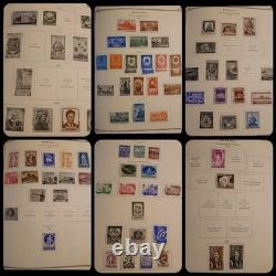 Romanian Stamp Album 1862-1957, MH Stamps, Valuable Collection