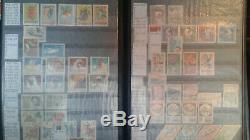 Romanian stamp lot collection 700+ Romania stamps in Lighthouse Album