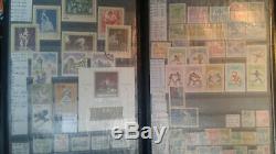 Romanian stamp lot collection 700+ Romania stamps in Lighthouse Album