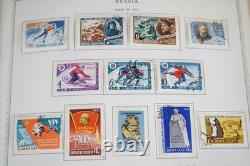 Russia 1962-1980 Collection Of 2,350+ Stamps Mint & Used Stored In Minkus Album