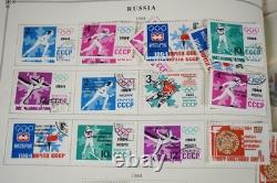Russia 1964-1998 Collection Of 3800+ Stamps Mint & Used Stored In Scott Album